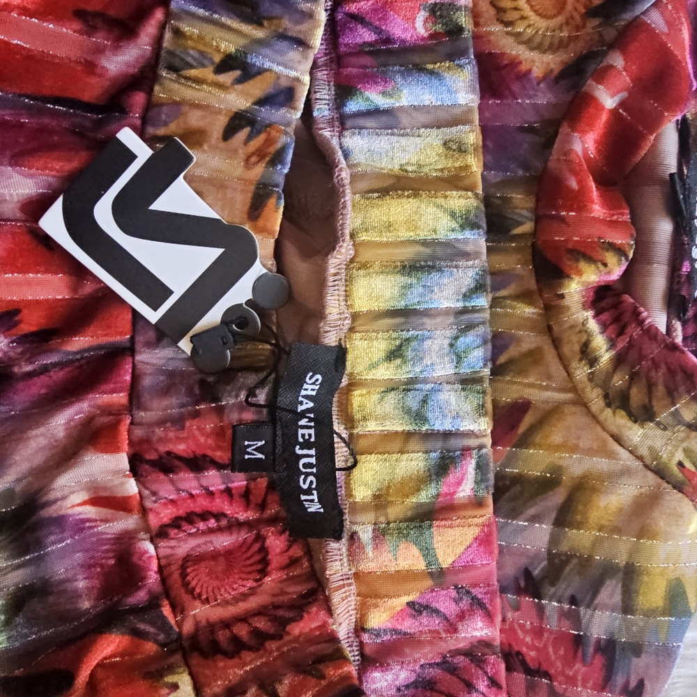 Shane Justin Colorful Long Sleeve Two Piece